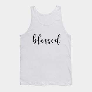 "Blessed" christian quote Tank Top